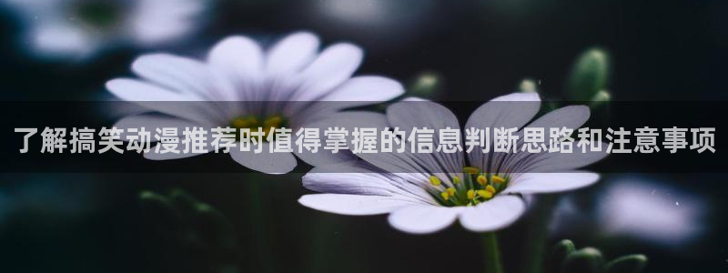 韩漫历史漫画:了解搞笑动漫推荐时值得掌握的信息判断思路和注意事项配图
